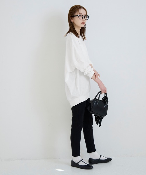 coca(coca)(コカ)の「ドルマンスリーブ長袖Tシャツ(Tシャツ/カットソー・レディース・ライトグレー/ホワイト・L/M/S)」の9枚目の写真