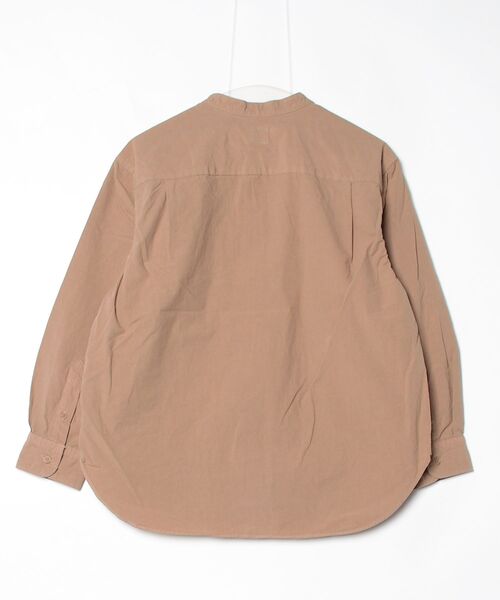 ORCIVAL(オーシバル)の「ORCIVAL/オーシバル ガーメントダイポプリン バンドカラー ロングスリーブシャツ BAND COLLAR POPLIN LONG SLEEVE SHIRT OR-B0444 GDP(シャツ/ブラウス・メンズ・ダークベージュ/チャコールグレー/クリーム・1/5/4)」の10枚目の写真
