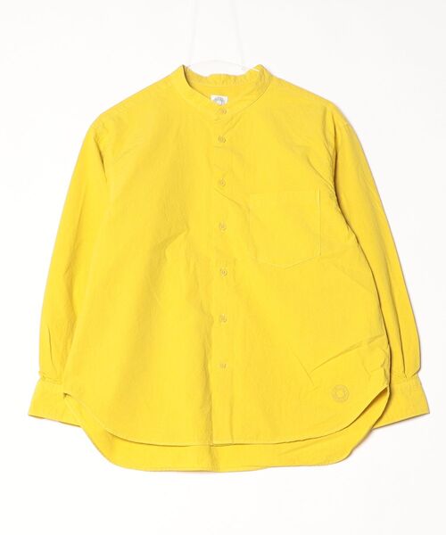 ORCIVAL(オーシバル)の「ORCIVAL/オーシバル ガーメントダイポプリン バンドカラー ロングスリーブシャツ BAND COLLAR POPLIN LONG SLEEVE SHIRT OR-B0444 GDP(シャツ/ブラウス・メンズ・ダークベージュ/チャコールグレー/クリーム/イエロー・1/5/4)」の22枚目の写真