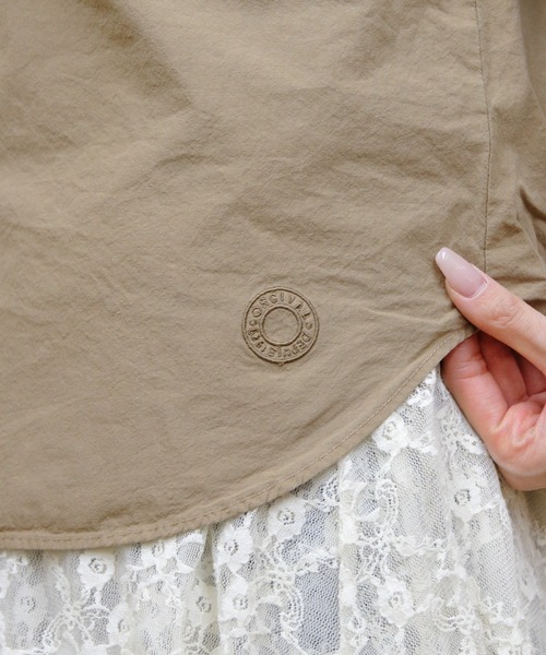 ORCIVAL(オーシバル)の「ORCIVAL/オーシバル ガーメントダイポプリン バンドカラー ロングスリーブシャツ BAND COLLAR POPLIN LONG SLEEVE SHIRT OR-B0444 GDP(シャツ/ブラウス・メンズ・ダークベージュ/チャコールグレー/クリーム/イエロー・1/5/4)」の12枚目の写真