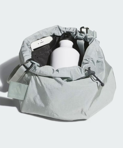 adidas（アディダス）の「adidas/アディダス ショルダーバッグ 巾着バッグ マストハブス スモール バッグ 4.5L O3943（ショルダーバッグ・レディース・ブラック/ミント・FREE）」の11枚目の写真
