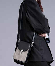 Ellno Loset（エルノロゼット）の「2way bi-color mini shoulder bag/2way バイカラーミニショルダーバッグ（ショルダーバッグ）」