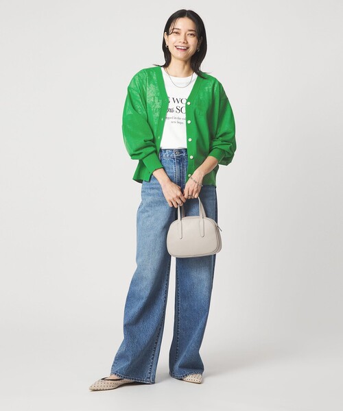 green label relaxing(グリーンレーベルリラクシング)の「【結論シリーズ】ビューティーネック2WAYカーデ ウォッシャブル(カーディガン/ボレロ・レディース・ナチュラル/ブラック/ダークブラウン/ピンク/ケリーグリーン・FREE)」の10枚目の写真