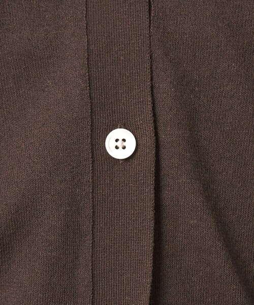 green label relaxing（グリーンレーベルリラクシング）の「【結論シリーズ】ビューティーネック2WAYカーデ ウォッシャブル（カーディガン/ボレロ・レディース・ナチュラル/ブラック/ダークブラウン/ピンク/ケリーグリーン・FREE）」の8枚目の写真