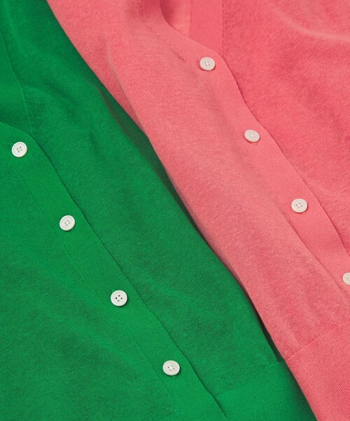 green label relaxing（グリーンレーベルリラクシング）の「【結論シリーズ】ビューティーネック2WAYカーデ ウォッシャブル（カーディガン/ボレロ・レディース・ナチュラル/ブラック/ダークブラウン/ピンク/ケリーグリーン・FREE）」の10枚目の写真