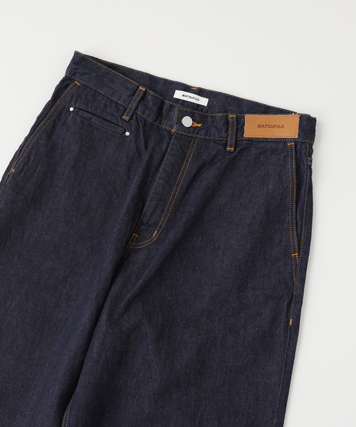 MATSUFUJI(マツフジ)の「MATSUFUJI / マツフジ WIDE DENIM TROUSERS(デニムパンツ・メンズ・ネイビー・3/2)」の3枚目の写真