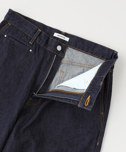 MATSUFUJI(マツフジ)の「MATSUFUJI / マツフジ WIDE DENIM TROUSERS(デニムパンツ・メンズ・ネイビー・3/2)」の5枚目の写真