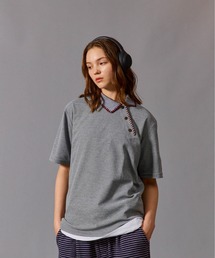 CIVVY.(�V���B�\)��Bias Stitch Polo - �o�C�A�X �X�e�b�` �|���V���c -(�|���V���c)