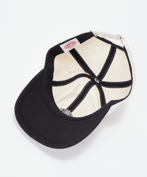 DANTON（ダントン）の「[DANTON/ダントン] 6パネル チノクロスバイカラーキャップ（キャップ・レディース・ライトベージュ/キナリ・F）」の5枚目の写真