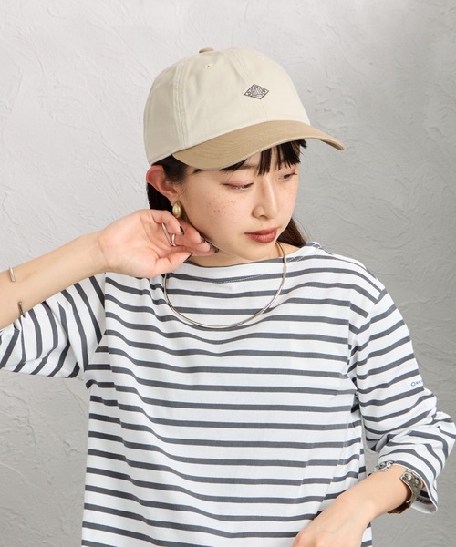 DANTON（ダントン）の「[DANTON/ダントン] 6パネル チノクロスバイカラーキャップ（キャップ・レディース・ライトベージュ/キナリ・F）」の14枚目の写真
