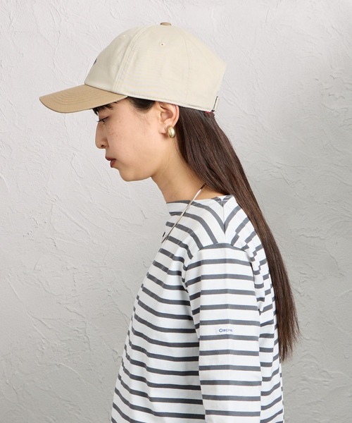 DANTON（ダントン）の「[DANTON/ダントン] 6パネル チノクロスバイカラーキャップ（キャップ・レディース・ライトベージュ/キナリ・F）」の17枚目の写真