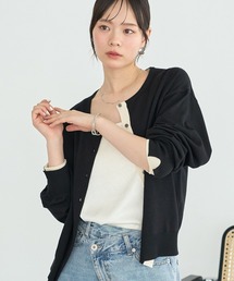 【UVカット】カラーコンビニットカーディガン