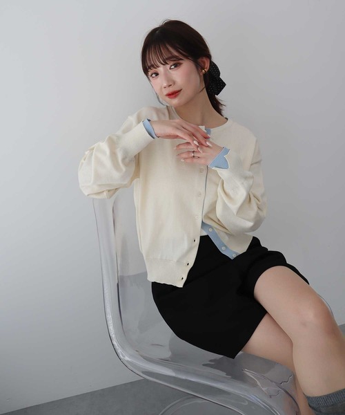 earth music&ecology（アースミュージックアンドエコロジー）の「【UVカット】カラーコンビニットカーディガン（カーディガン/ボレロ・レディース・チャコールグレー/グレー/アイボリー/ベージュ・FREE）」の11枚目の写真