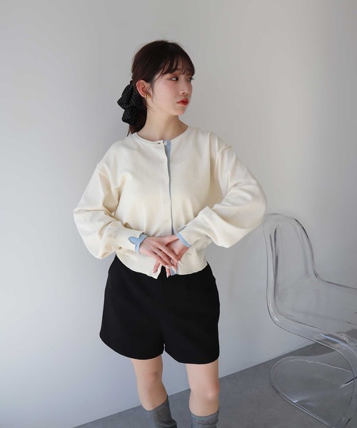 earth music&ecology（アースミュージックアンドエコロジー）の「【UVカット】カラーコンビニットカーディガン（カーディガン/ボレロ・レディース・チャコールグレー/グレー/アイボリー/ベージュ・FREE）」の12枚目の写真