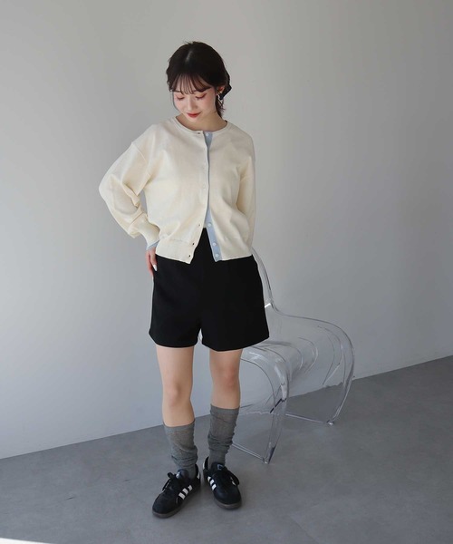 earth music&ecology（アースミュージックアンドエコロジー）の「【UVカット】カラーコンビニットカーディガン（カーディガン/ボレロ・レディース・チャコールグレー/グレー/アイボリー/ベージュ・FREE）」の17枚目の写真