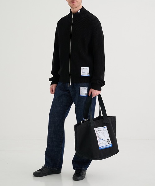 In・stru(men-tal).（インストルメンタル）の「【MIHARAYASUHIRO/ミハラヤスヒロ】COTTON CANVAS TOTE BAG/in・stru(men-tal).（トートバッグ・メンズ・ブラック/ライトグレー・FREE）」の8枚目の写真
