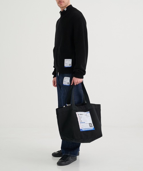 In・stru(men-tal).（インストルメンタル）の「【MIHARAYASUHIRO/ミハラヤスヒロ】COTTON CANVAS TOTE BAG/in・stru(men-tal).（トートバッグ・メンズ・ブラック/ライトグレー・FREE）」の9枚目の写真