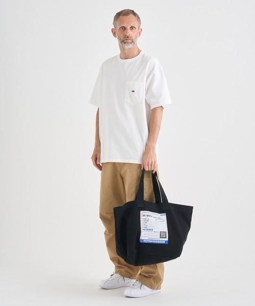 In・stru(men-tal).（インストルメンタル）の「【MIHARAYASUHIRO/ミハラヤスヒロ】COTTON CANVAS TOTE BAG/in・stru(men-tal).（トートバッグ・メンズ・ブラック/ライトグレー・FREE）」の5枚目の写真