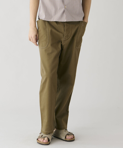 ORCIVAL（オーシバル）の「ORCIVAL | コットンカツラギ イージーパンツ MEN（その他パンツ・メンズ・ブラウン系その他/ベージュ系その他・4/5）」の3枚目の写真