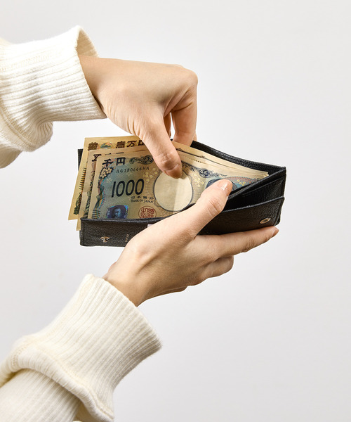 SLOW(スロウ)の「SLOW スロウ / goat-smart mini wallet- JULLIEN社マドラスゴートレザーミニウォレット 2つ折り 小さい財布 / 333S147S(財布・メンズ・ブラック/ブルー/グレー/グリーン/ベージュ/イエロー・FREE)」の7枚目の写真