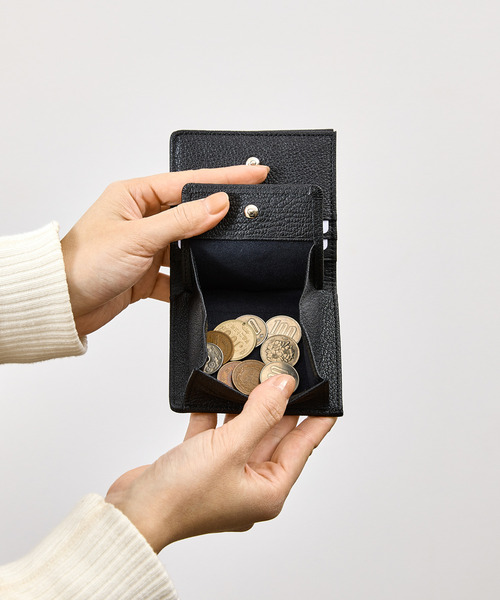 SLOW(スロウ)の「SLOW スロウ / goat-smart mini wallet- JULLIEN社マドラスゴートレザーミニウォレット 2つ折り 小さい財布 / 333S147S(財布・メンズ・ブラック/ブルー/グレー/グリーン/ベージュ/イエロー・FREE)」の8枚目の写真