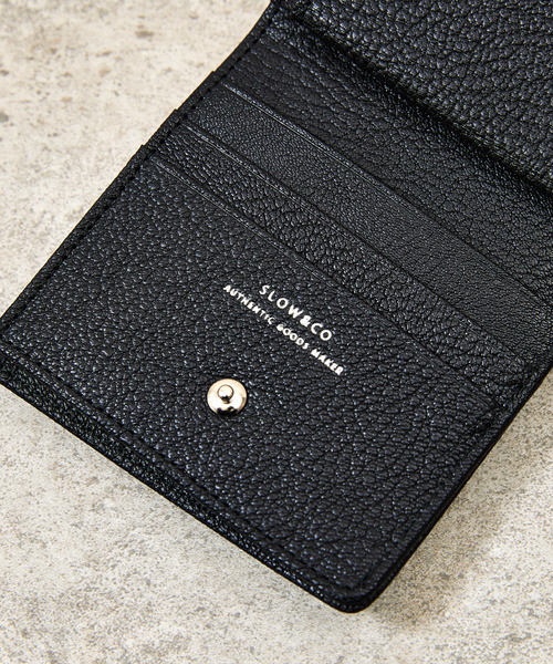 SLOW(スロウ)の「SLOW スロウ / goat-smart mini wallet- JULLIEN社マドラスゴートレザーミニウォレット 2つ折り 小さい財布 / 333S147S(財布・メンズ・ブラック/ブルー/グレー/グリーン/ベージュ/イエロー・FREE)」の16枚目の写真