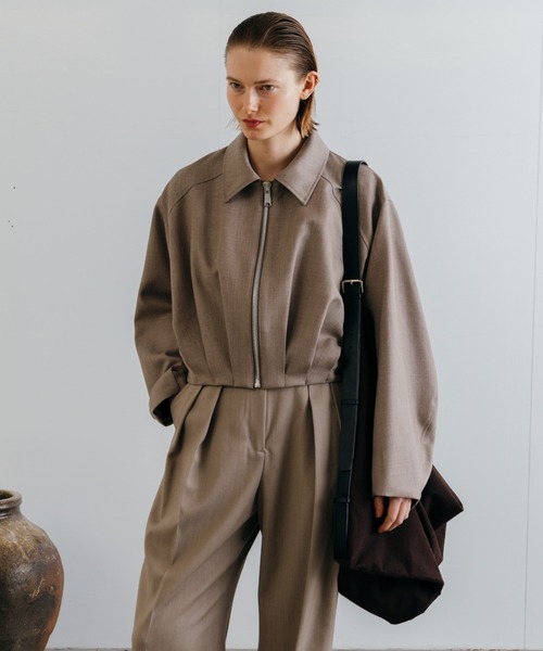 CREDONA（クレドナ）の「CHECK JQ MESSENGER BAG/チェックジャガードメッセンジャーバッグ（メッセンジャーバッグ・レディース・ベージュ/ブラウン・FREE）」の18枚目の写真