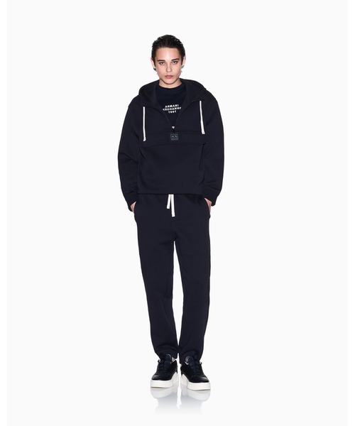 ARMANI EXCHANGE(アルマーニエクスチェンジ)の「【A|X アルマーニ エクスチェンジ】ボンデッドストレッチ スウェットジョガーパンツ(スウェットパンツ・メンズ・ダークネイビー・XX-LARGE/X-LARGE/LARGE)」の3枚目の写真