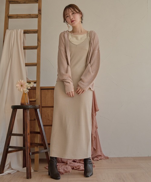 mideal(マイディール)の「glitter sheer hoodie / ラメシアーパーカー(パーカー・レディース・チャコールグレー/アイボリー/ピンク・FREE)」の14枚目の写真