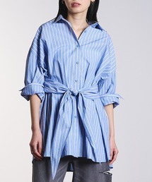 (GENE HEAVENS)BUST AND WAIST 3WAY TIE SHIRT