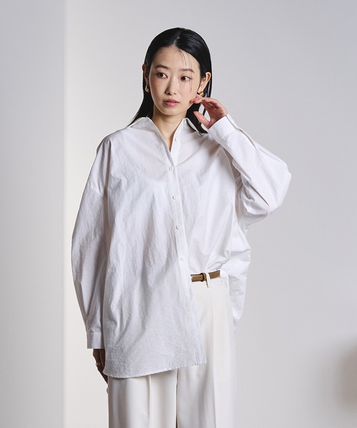 ROSE BUD(ローズバッド)の「(GENE HEAVENS)BUST AND WAIST 3WAY TIE SHIRT(シャツ/ブラウス・レディース・ホワイト/ブルー・ONE SIZE)」の17枚目の写真
