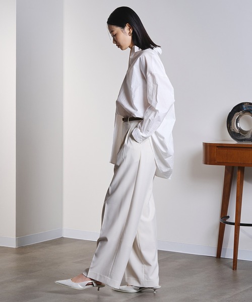 ROSE BUD(ローズバッド)の「(GENE HEAVENS)BUST AND WAIST 3WAY TIE SHIRT(シャツ/ブラウス・レディース・ホワイト/ブルー・ONE SIZE)」の21枚目の写真