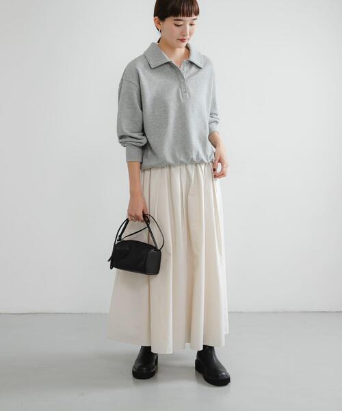 URBAN RESEARCH（アーバンリサーチ）の「ギャザーボリュームスカート（スカート・レディース・ブラック/アイボリー・FREE）」の5枚目の写真