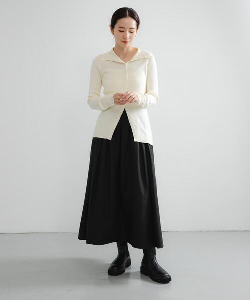 URBAN RESEARCH（アーバンリサーチ）の「ギャザーボリュームスカート（スカート・レディース・ブラック/アイボリー・FREE）」の20枚目の写真