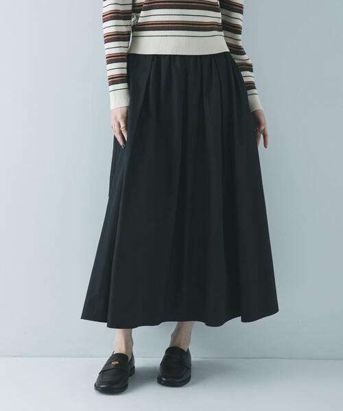 URBAN RESEARCH（アーバンリサーチ）の「ギャザーボリュームスカート（スカート・レディース・ブラック/アイボリー・FREE）」の21枚目の写真