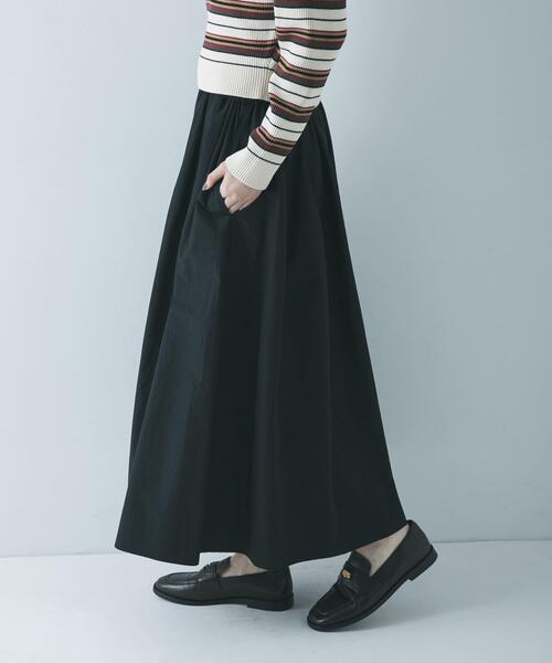 URBAN RESEARCH（アーバンリサーチ）の「ギャザーボリュームスカート（スカート・レディース・ブラック/アイボリー・FREE）」の22枚目の写真