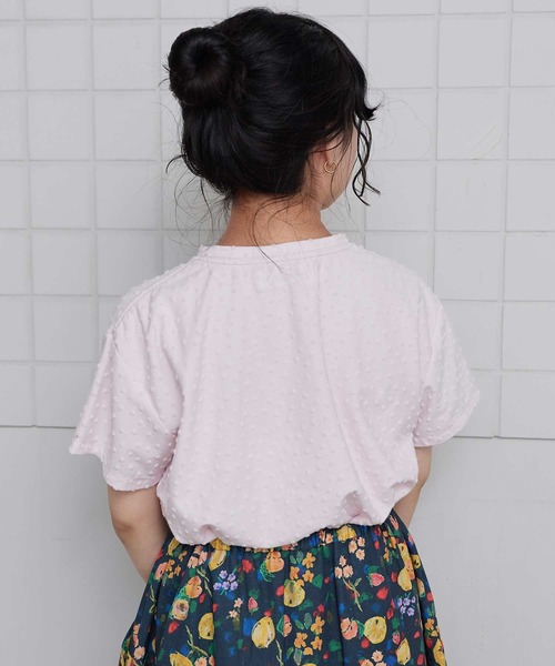 l'atelier du savon(アトリエドサボン)の「_小ドットパイル半袖Tシャツ(Tシャツ/カットソー・レディース・ブラック/アイボリー/ピンク・FREE)」の17枚目の写真