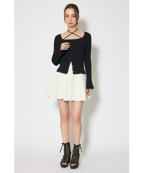 rienda（リエンダ）の「レースディティールニットカーディガンセット 春服（カーディガン/ボレロ・レディース・グレー/ブラック/レッド・FREE）」の20枚目の写真