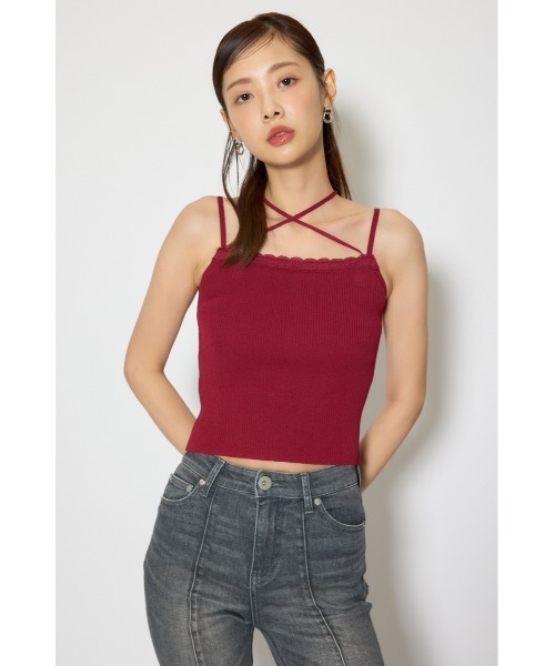 rienda（リエンダ）の「レースディティールニットカーディガンセット 春服（カーディガン/ボレロ・レディース・グレー/ブラック/レッド・FREE）」の13枚目の写真