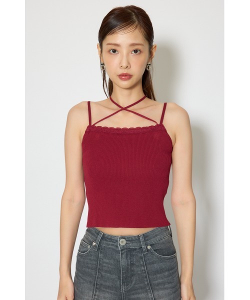rienda（リエンダ）の「レースディティールニットカーディガンセット 春服（カーディガン/ボレロ・レディース・グレー/ブラック/レッド・FREE）」の17枚目の写真