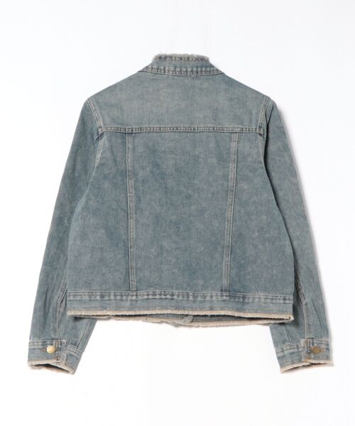 Ritzy(リッツィー)の「フリンジ スタンドカラーデニムジャケット(デニムジャケット・レディース・ブルー・L/M)」の11枚目の写真
