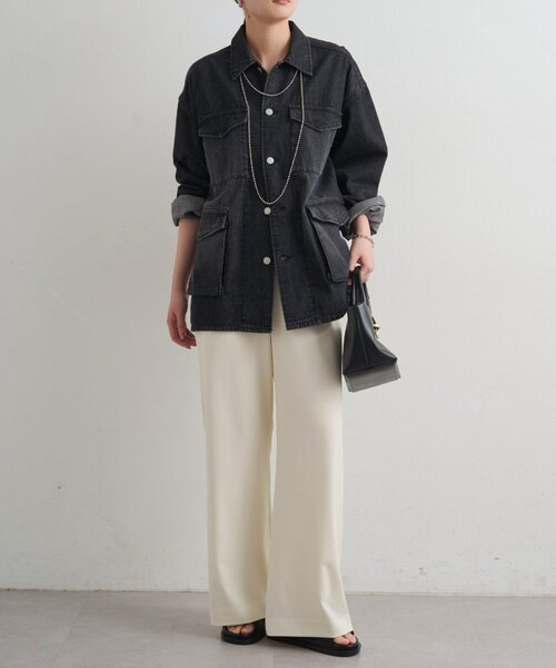 LOUNGEDRESS（ラウンジドレス）の「【ainode/アイノデ】カバーオール（その他アウター・レディース・ブラック/ブルー・FREE）」の4枚目の写真