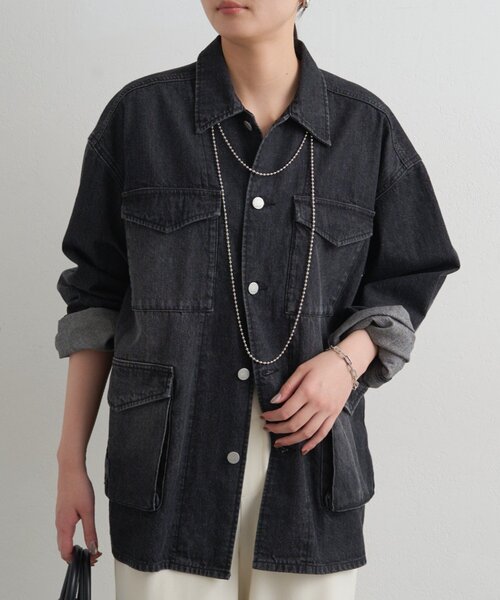 LOUNGEDRESS（ラウンジドレス）の「【ainode/アイノデ】カバーオール（その他アウター・レディース・ブラック/ブルー・FREE）」の7枚目の写真