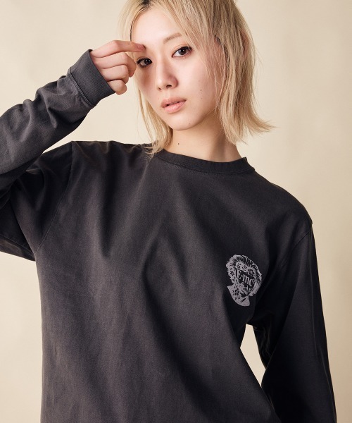 rehacer（レアセル）の「rehacer : Mind Free L/S T-shirt  / マインドフリー ロングスリーブ Tシャツ（Tシャツ/カットソー・レディース・ホワイト/スミクロ・MEDIUM/LARGE/SMALL）」の7枚目の写真