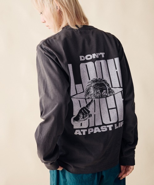 rehacer（レアセル）の「rehacer : Mind Free L/S T-shirt  / マインドフリー ロングスリーブ Tシャツ（Tシャツ/カットソー・レディース・ホワイト/スミクロ・MEDIUM/LARGE/SMALL）」の8枚目の写真