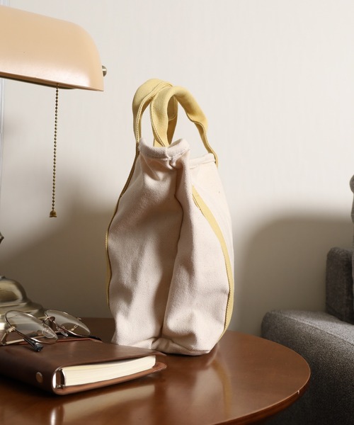 SNOOPY（スヌーピー）の「SNOOPY スヌーピー ミニトートバッグ 仕切り（トートバッグ・レディース・ホワイト/ネイビー・FREE）」の8枚目の写真