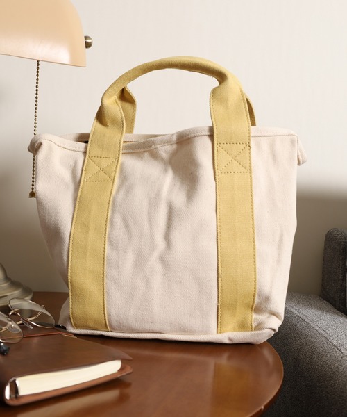 SNOOPY（スヌーピー）の「SNOOPY スヌーピー ミニトートバッグ 仕切り（トートバッグ・レディース・ホワイト/ネイビー・FREE）」の9枚目の写真