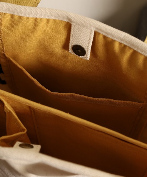 SNOOPY（スヌーピー）の「SNOOPY スヌーピー ミニトートバッグ 仕切り（トートバッグ・レディース・ホワイト/ネイビー・FREE）」の14枚目の写真