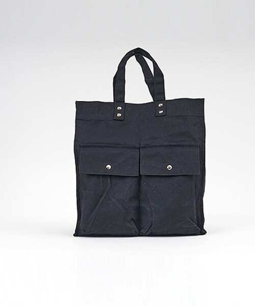 SUBLIME（サブライム）の「SUBLIME/サブライム PARAFIN  SQUARE TOTE BAG パラフィン スクエアトートバッグ（トートバッグ・メンズ・ブラック/ナチュラル/ベージュ・ONE SIZE）」の21枚目の写真