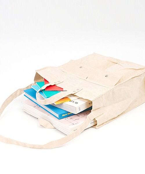 SUBLIME（サブライム）の「SUBLIME/サブライム PARAFIN  SQUARE TOTE BAG パラフィン スクエアトートバッグ（トートバッグ・メンズ・ブラック/ナチュラル/ベージュ・ONE SIZE）」の14枚目の写真